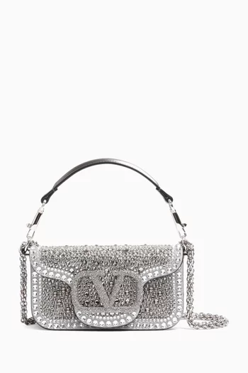 Small Locò Rhinestone-embellished Shoulder Bag