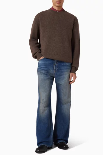 بنطال جينز 2021 ام بقصة عادية دينم