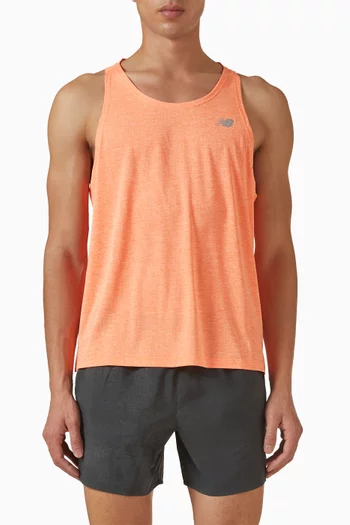 Athletics Singlet Vest in Mesh