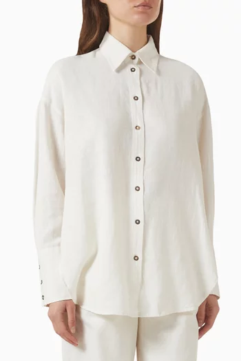 قميص إسنشال مزيج كتان