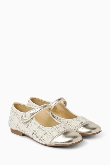 حذاء باليرينا بملمس بارز