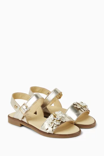 صندل مزين بزهور