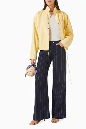 Cary Low Rise Slouchy Wide Leg Jeans in Denim