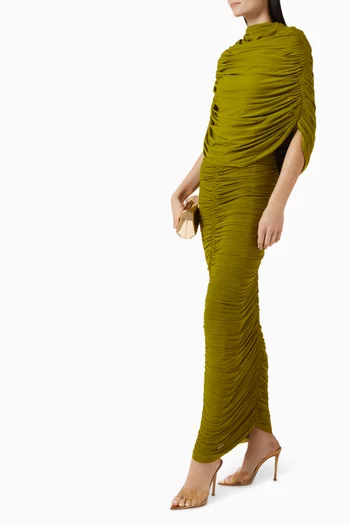 Vienna Ruched Dress in Malai Lycra