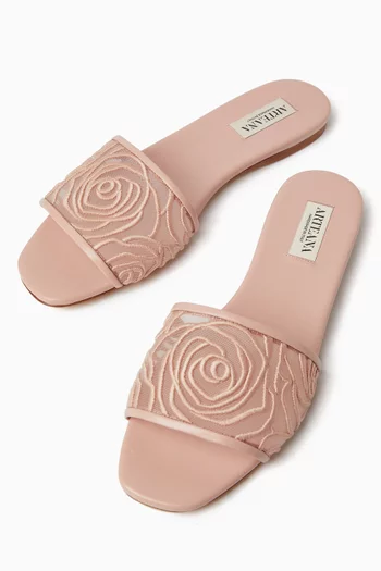 حذاء مفتوح سورينتو دانتيل مطرز