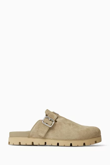 Logo Mules in Suede