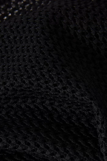 Curve Tie-up Crochet Sarong