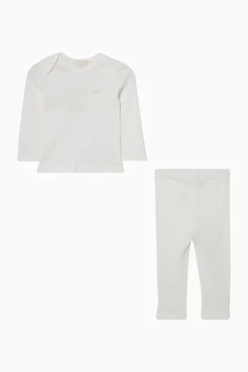 Pointelle Two-piece Set in Cotton