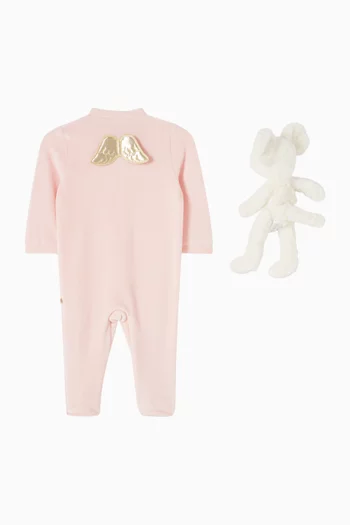 Sleep & Snuggle Velour Angel Wing Gift Set