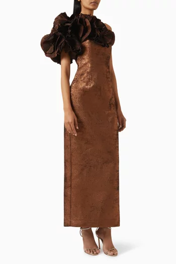 Hampstead One-shoulder Ruffle Dress