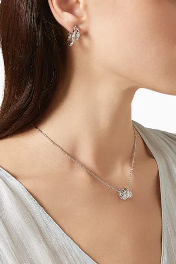 Serpenti Viper Necklace in 18kt White Gold