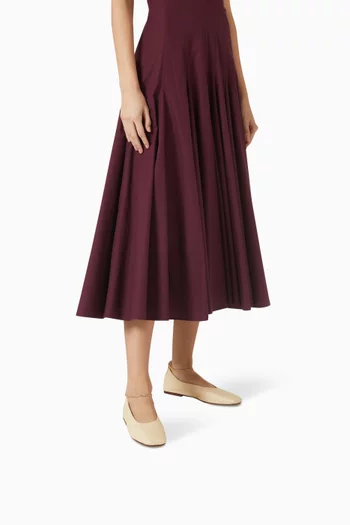 Augusta Ballerina Flats in Raffia