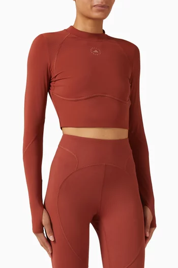 بلوزة رياضية وقصيرة أديداس × ستيلا مكارتني