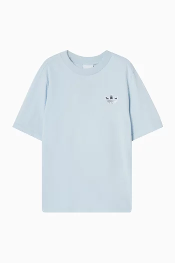 تي شيرت بشعار الماركة بتصميم غرافيتي قطن