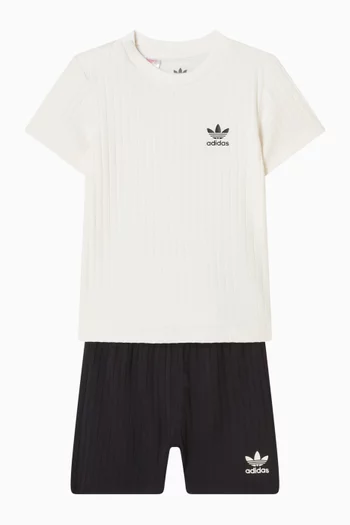 Striped T-shirt & Shorts Set