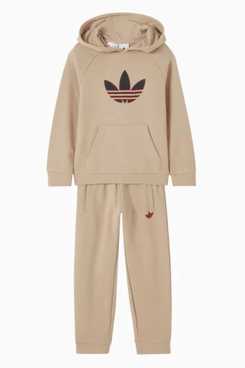 طقم متناسق بشعار الماركة مزيج قطن