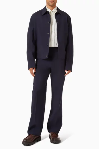 Blouson Jacket in Mohair & Wool