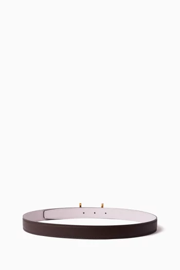 Unused Reversible Belt in Leather