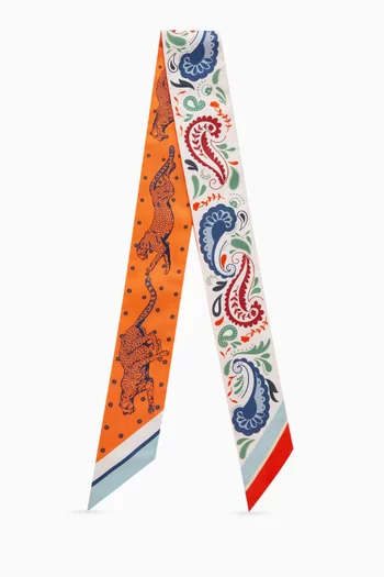 Unused Guepards Bandana Twilly in Silk