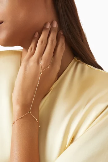 Enishi Diamond Hand Chain in 18kt Yellow Gold