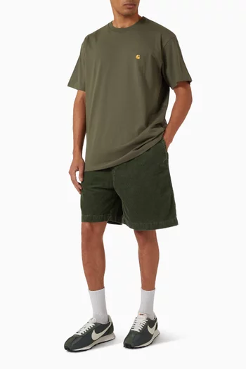 شورت رينولد قماش قطن مخملي مضلع