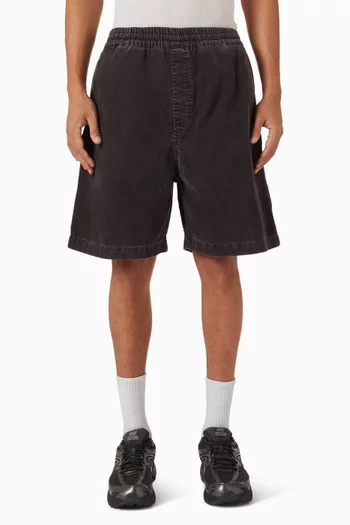 شورت رينولد قماش قطن مخملي مضلع