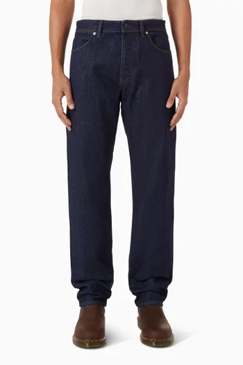 بنطال جينز دينم بلون أزرق نيلي