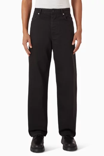 بنطال جينز دينم بلون أزرق نيلي