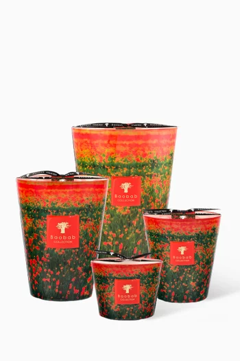 Arty Flowers Poppies Candle, 500g