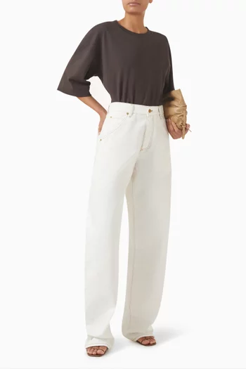 Khris Barrel-leg Jeans in Denim