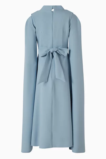 فستان واسع بفتحة رقبة بنمط وشاح