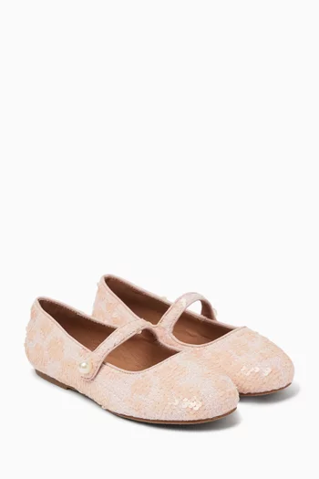 Elin 2.0 Sequin-embellished Ballerina Shoes