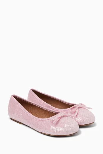 Odette Sequin-embellished Ballerina Sandals