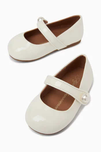 Celia Ballerina Shoes in Patent Leather