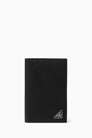 Passport Holder in Saffiano Leather