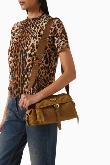 حقيبة كتف إكسبلور متوسطة نايلون معاد تدويره