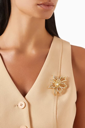 1980s Vintage Napier Leaf Brooch