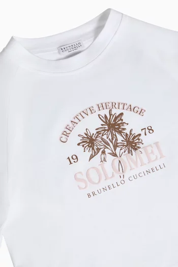 Logo-print T-shirt in Cotton-jersey