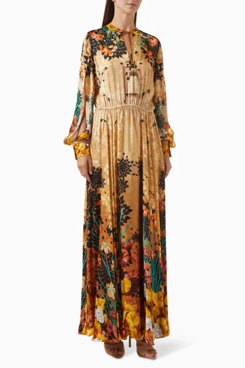 slim fit dress slacks Jasmine Luxe Floral Maxi Dress main image 1