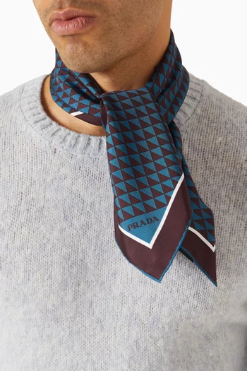 Symbole Scarf in Silk Twill