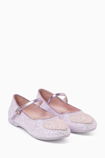 Amora Glitter Ballerina Sandals