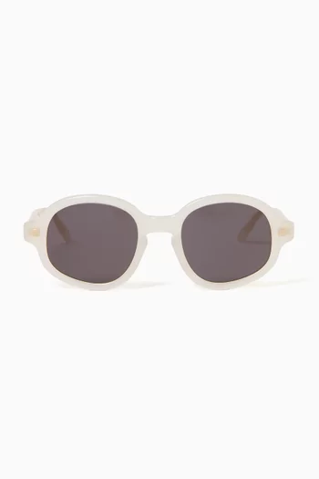 Delta Round Sunglasses in Acetate