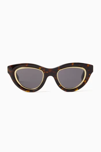 Mini Anagram Cat-eye Sunglasses in Acetate