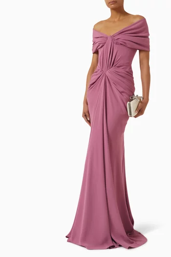 Dalila Off-shoulder Gown