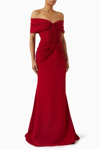 Dalila Off-shoulder Gown
