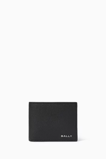 Logo Bi-fold Wallet in Leather