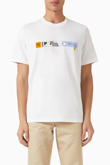 تي شيرت ستريب قطن