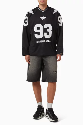 Line Camo Multi Logo Football Jersey