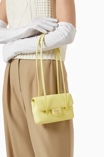 كلاتش ميني جلد عجل بارز الملمس غير مستعمل