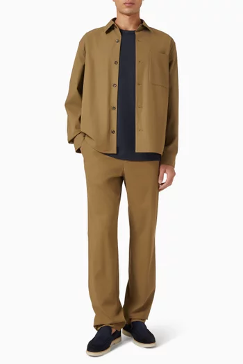 Louie Relaxed Extended-Tab Pants in Cotton